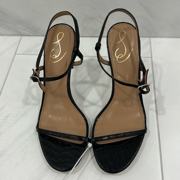 Sam Edelman Black Strappy Heels - Picture 6 of 16